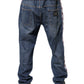 Dolce & Gabbana Blue Cotton Stretch Straight Denim Jeans