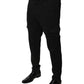 Dolce & Gabbana Black Viscose Cargo Men Casual Pants