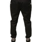 Dolce & Gabbana Black Cotton Stretch Jogger Sweatpants Pants