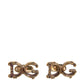 Dolce & Gabbana Gold Tone 925 Sterling Silver DG Logo Cufflink