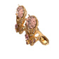 Dolce & Gabbana Gold Tone 925 Sterling Silver Crystal Cufflink