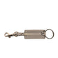 Dolce & Gabbana Beige DG Logo Leather Gold Metal Men Keychain Keyring