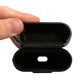 Dolce & Gabbana Black Leather Metal Logo Plaque Holder Airpods Case