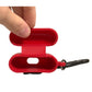 Dolce & Gabbana Red Silicone Rubber Logo Embossed Airpods Case