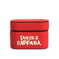 Dolce & Gabbana Red PVC Embossed Logo Plaque Holder Airpods Case