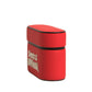 Dolce & Gabbana Red PVC Embossed Logo Plaque Holder Airpods Case