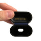 Dolce & Gabbana Blue Leather Logo Print Flip Holder Airpods Case