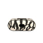 Dolce & Gabbana Black White Leather Scribble Embossed Logo Airpods Case