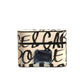 Dolce & Gabbana Black White Leather Scribble Embossed Logo Airpods Case