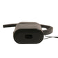 Dolce & Gabbana Black Leather Logo Silver Metal Strap Airpods Case