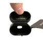 Dolce & Gabbana Black PVC Logo Print Flip Holder Airpods Case