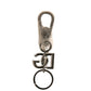 Dolce & Gabbana Silver Brass DG Logo Keychain Metal Ring Keyring