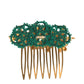 Dolce & Gabbana Gold Brass Crystals Hair Stick Comb