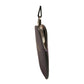 Dolce & Gabbana Purple Calfskin Leather Round Logo Hand Mirror Holder