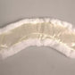 Dolce & Gabbana White Fur Shoulder Collar Wrap Shawl Scarf