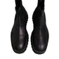 Dolce & Gabbana Black Chelsea Boots Leather Slip On Shoes