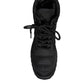 Dolce & Gabbana Black Padded Mid Calf Lace Up Boots Shoes