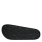 Dolce & Gabbana Black Leather Slides Sandals Beachwear Shoes