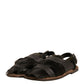 Dolce & Gabbana Green Gazelle Hair Leather Flats Sandals Shoes