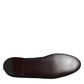 Dolce & Gabbana Blue Black Flats Men Loafers Dress Shoes