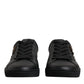 Dolce & Gabbana Black London Sacred Heart Sneakers Shoes