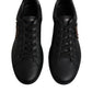 Dolce & Gabbana Black London Sacred Heart Sneakers Shoes