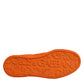 Dolce & Gabbana Orange Miami Leather Low Top Sneakers Shoes