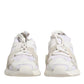 Dolce & Gabbana White Mesh Sorrento Trekking Sneakers Shoes
