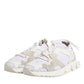 Dolce & Gabbana White Mesh Sorrento Trekking Sneakers Shoes