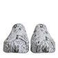 Dolce & Gabbana White Black Graffiti Daymaster Sneakers Shoes