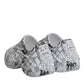 Dolce & Gabbana White Black Graffiti Daymaster Sneakers Shoes