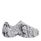 Dolce & Gabbana White Black Graffiti Daymaster Sneakers Shoes