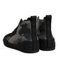 Dolce & Gabbana Multicolor Camouflage High Top Sneakers Shoes