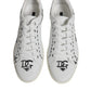 Dolce & Gabbana White Leather Milano Low Top Sneakers Shoes