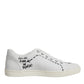 Dolce & Gabbana White Leather Milano Low Top Sneakers Shoes