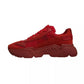 Dolce & Gabbana Red Leather Daymaster Low Top Sneakers Shoes