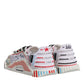 Dolce & Gabbana Multicolor Suede Fabric NS1 Sneakers Shoes