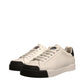 Dolce & Gabbana White Leather Logo Portofino Sneakers Shoes