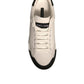 Dolce & Gabbana White Leather Logo Portofino Sneakers Shoes