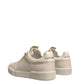 Dolce & Gabbana White Miami Leather Low Top Sneakers Shoes