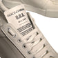 Dolce & Gabbana White Miami Leather Low Top Sneakers Shoes