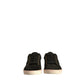 Dolce & Gabbana Black Logo Suede Leather Men Sneakers Shoes