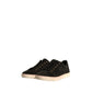 Dolce & Gabbana Black Logo Suede Leather Men Sneakers Shoes