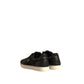 Dolce & Gabbana Black Logo Suede Leather Men Sneakers Shoes