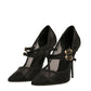 Dolce & Gabbana Black Mesh Mary Jane High Heels Pumps Shoes