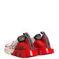 Dolce & Gabbana White Red Low Top Sorrento Sneakers Shoes