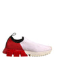 Dolce & Gabbana White Red Low Top Sorrento Sneakers Shoes
