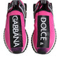 Dolce & Gabbana Fuchsia White Slip On Sorrento Sneakers Shoes