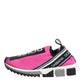 Dolce & Gabbana Fuchsia White Slip On Sorrento Sneakers Shoes