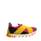 Dolce & Gabbana Multicolor Neoprene Elastic Ibiza Sneakers Shoes